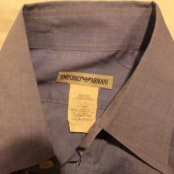 Emporio Armani Other - Men's Emporio Armani Blue Dress Shirt